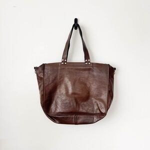 Rare True Vintage Dean Leather Distressed Cowhide Tote Bag